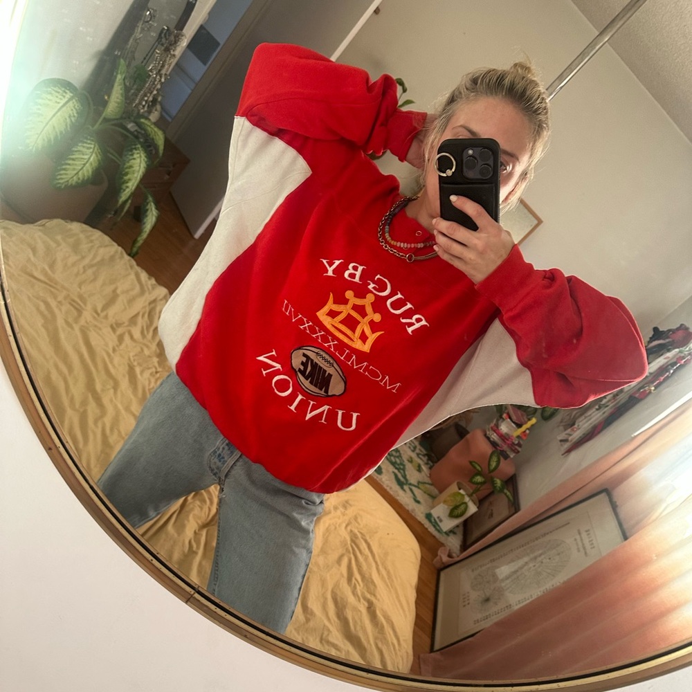 Vintage Nike Red Rugby Sweatshirt